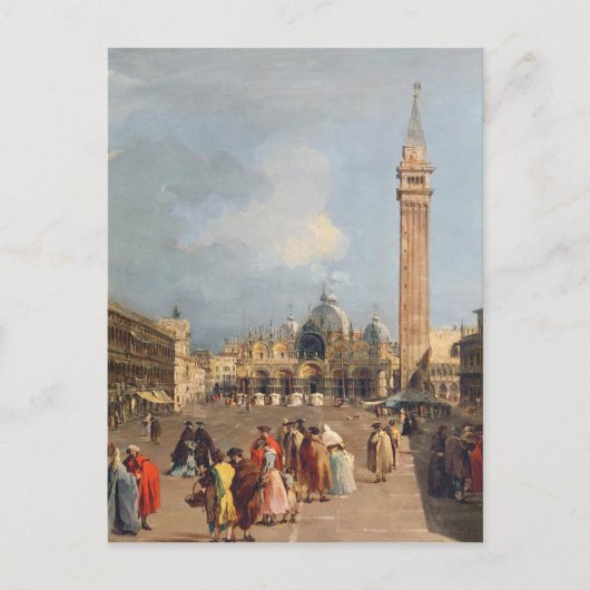 Piazza San Marco, Venetië, c.1760 Briefkaart (Voorkant)