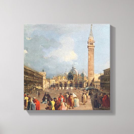 Piazza San Marco, Venetië, c.1760 Canvas Afdruk (Voorkant)