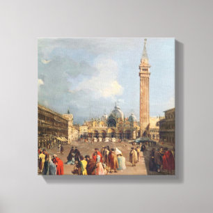 Piazza San Marco, Venetië, c.1760 Canvas Afdruk