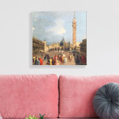 Piazza San Marco, Venetië, c.1760 Canvas Afdruk (Insitu (Woonkamer))