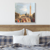 Piazza San Marco, Venetië, c.1760 Canvas Afdruk (Insitu (Slaapkamer))