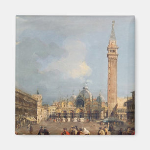Piazza San Marco, Venetië, c.1760 Magneet