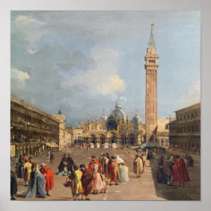 Piazza San Marco, Venetië, c.1760 Poster