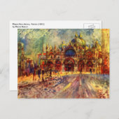 Piazza San Marco, Venetië door Pierre Renoir Briefkaart (Voorkant / Achterkant)