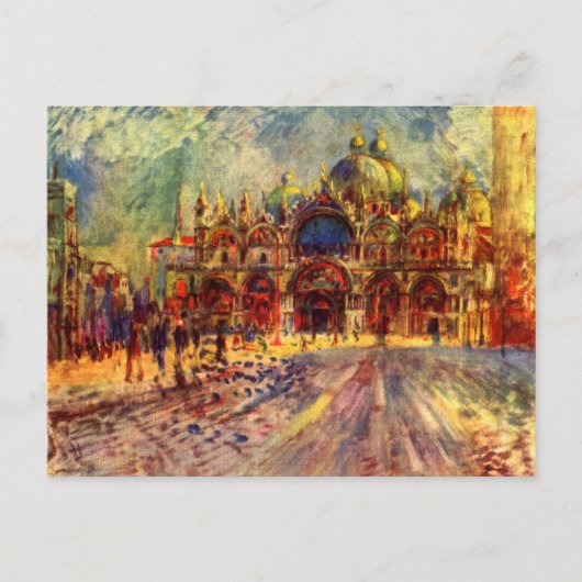 Piazza San Marco, Venetië door Pierre Renoir Briefkaart (Voorkant)