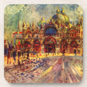 Piazza San Marco, Venetië door Pierre Renoir Drankjes Onderzetter