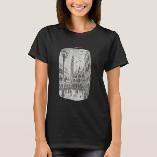Piazza San Marco Venezia Veneto Italië Vintage Des T-shirt