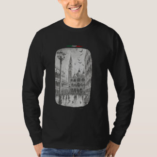 Piazza San Marco Venezia Veneto Italië Vintage Des T-shirt