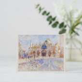 Piazza San Marco Venice door Pierre-Auguste Renoir Briefkaart (Staand voorkant)