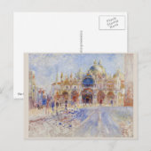 Piazza San Marco Venice door Pierre-Auguste Renoir Briefkaart (Voorkant / Achterkant)