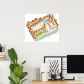 Piazza San Marco. Venice Italië Poster (Thuiskantoor)