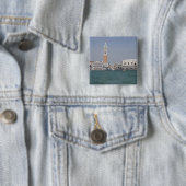 Piazza San Marco Venice Italië Vierkante Button 5,1 Cm (In situ)