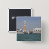 Piazza San Marco Venice Italië Vierkante Button 5,1 Cm (Voorkant /achterkant)