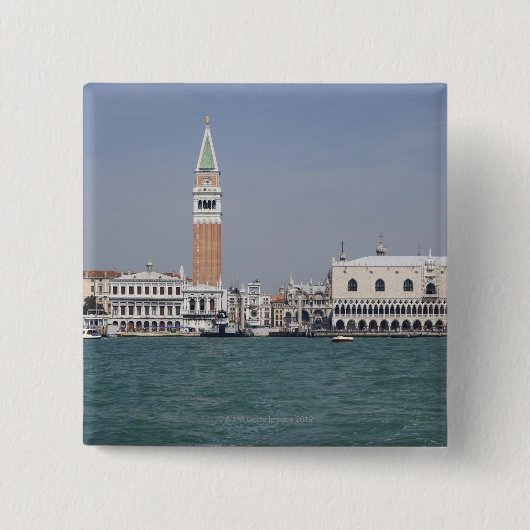 Piazza San Marco Venice Italië Vierkante Button 5,1 Cm (Voorkant)