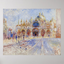 Piazza San Marco Venice van Renoir, Groot Poster