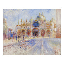 Piazza San Marco Venice van Renoir, Groot