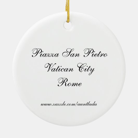 Piazza San Pietro Keramisch Ornament (Achterkant)
