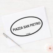 PIAZZA SAN PIETRO OVALE STICKER (Envelop)