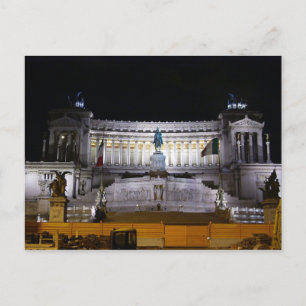 Piazza Venezia bij nacht Briefkaart