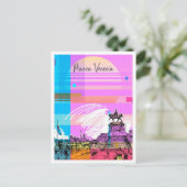 Piazza Venezia Schets Kunst Reizen Illustratie Briefkaart (Staand voorkant)