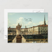 Piazza Vittorio, Torino, Italië Briefkaart (Voorkant / Achterkant)