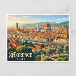 Piazzale Michelangelo Florence Italië Briefkaart