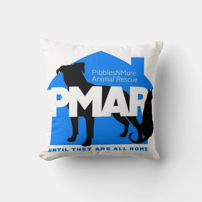 Pibbles & meer dierenredding 16 x 16 Pillow Kussen (Voorkant)
