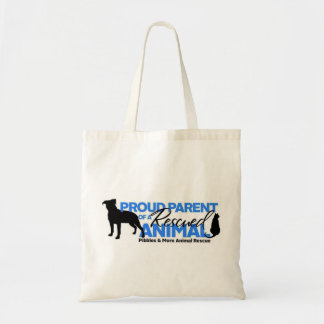 Pibbles & more Animal Rescue Proud Rescue Parent Tote Bag