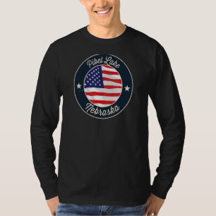 Pibel Lake Patriottische Nebraska Souvenir T-shirt