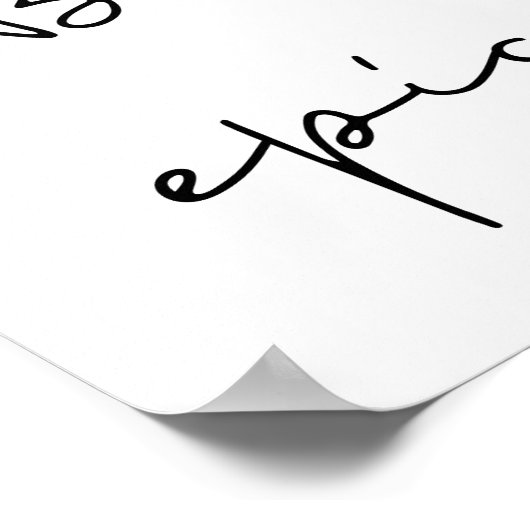 Pic Black font Poster (Hoek)