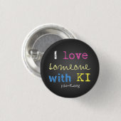 pic-K Love Ronde Button 3,2 Cm (Voorkant /achterkant)