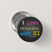 pic-K Love Ronde Button 3,2 Cm (Voorkant /achterkant)