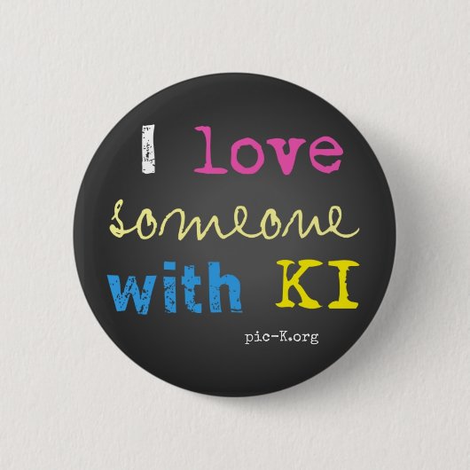 pic-K Love Ronde Button 5,7 Cm (Voorkant)
