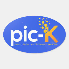 pic-k-Stickers Ovale Sticker