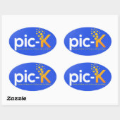 pic-k-Stickers Ovale Sticker (Vel)