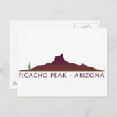 Picacho Peak - Arizona Briefkaart (Voorkant / Achterkant)