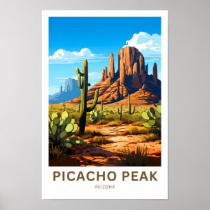 Picacho Peak Arizona Reisprint Poster