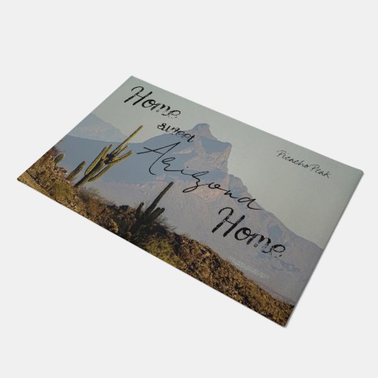 Picacho Peak Arizona Southwest-woestijnberg Deurmat (Schuin)