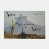 Picacho Peak Arizona Southwest-woestijnberg Deurmat (Voorkant)