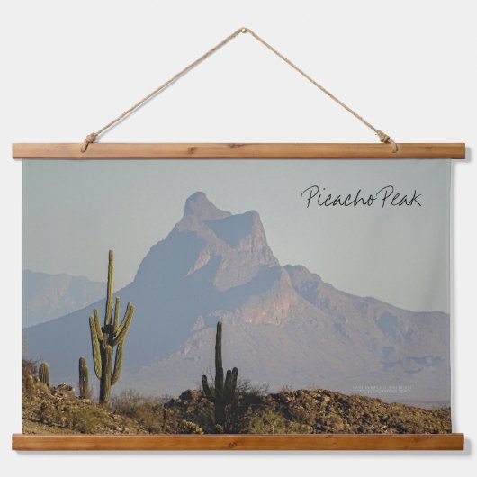 Picacho Peak Arizona Southwest-woestijnberg Hangend Wandkleed (Voorkant)