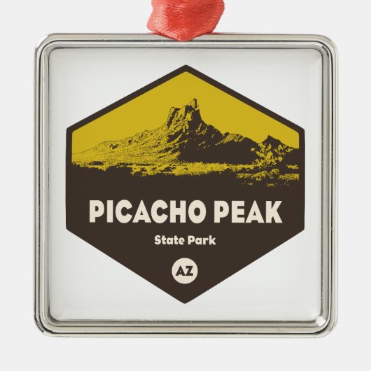 Picacho Peak State Park, Arizona Metalen Ornament (Voorkant)