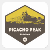Picacho Peak State Park, Arizona Vierkante Sticker (Voorkant)