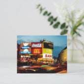 Picadilly Circus - Londen Briefkaart (Staand voorkant)