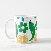 Picante Fiesta Chili kleurrijk patroon