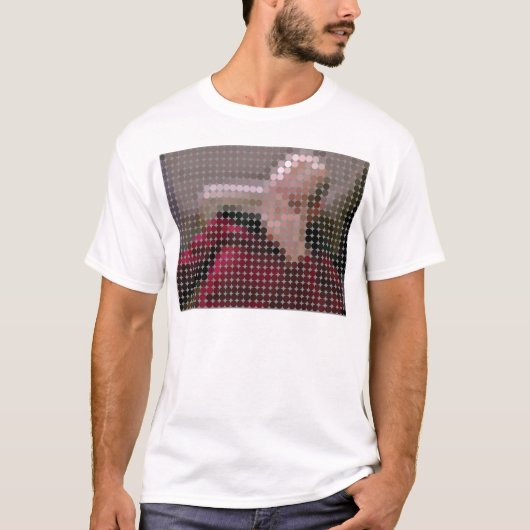 Picard Facepalm Meme pixeldot T-shirt (Voorkant)
