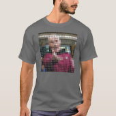 Picard WTF Meme pixeldot T-shirt (Voorkant)