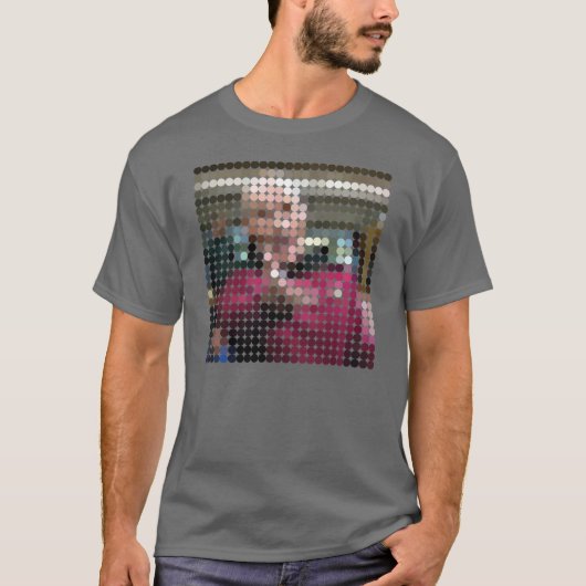 Picard WTF Meme pixeldot T-shirt (Voorkant)
