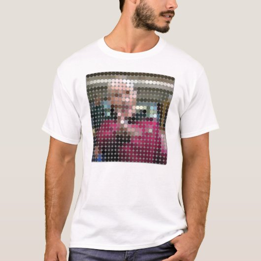 Picard WTF Meme pixeldot T-shirt (Voorkant)