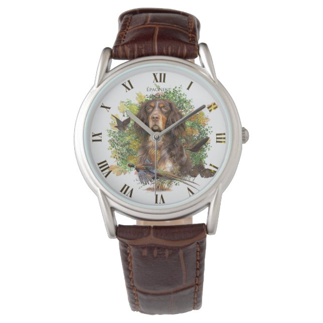 Picardië Spaniël, Épagneul Picard Horloge (Voorkant)