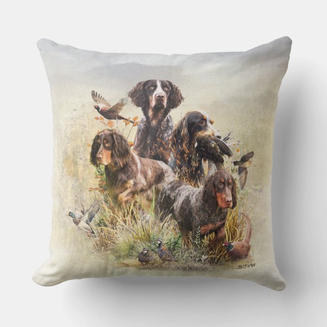 Picardië Spaniel Kussen (Voorkant)